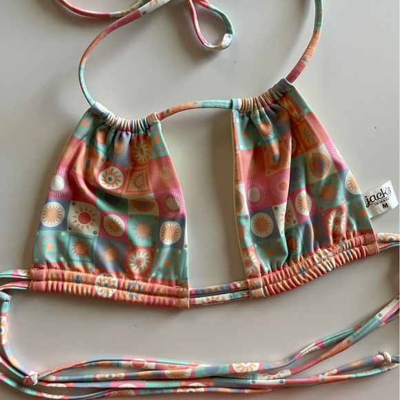 Jack’s Swim Bikini Top Pastel Checkered Suns - Picture 4 of 6
